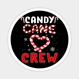 Candy Cane Crew Ugly Sweater Matching Family Christmas Magnet